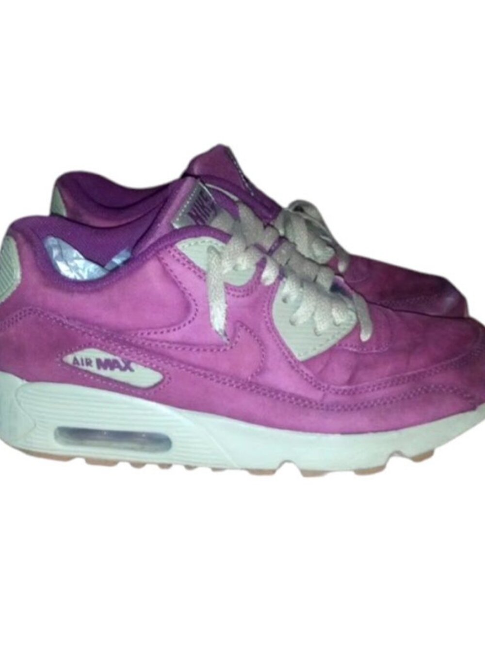 Nike Air Max 90 Premium Women’s 7 Burgundy Beige